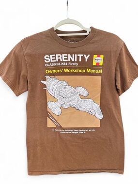 Hanes Brown "Serenity" Firefly Owners' Workshop Manual Graphic Tee